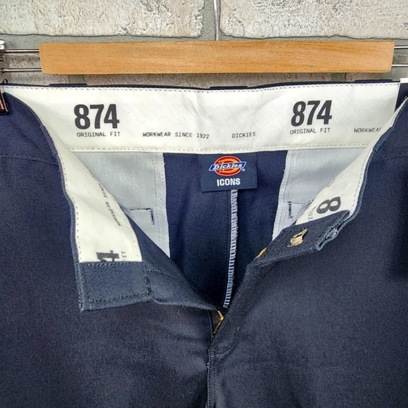 DICKIES 874 Original Fit Work Pants High Rise Size 6 Long - Picture 4 of 9